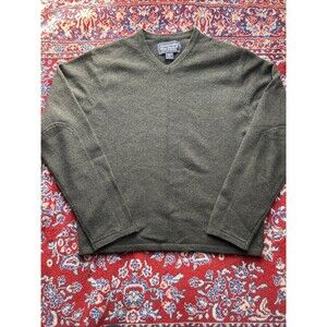 Vintage Abercrombie & Fitch Sweater Mens  XL Green Lambswool 90s Hole